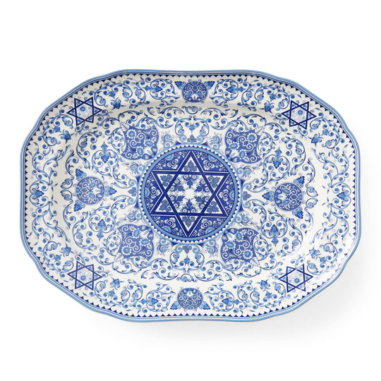 Spode Oval Star of David Platter