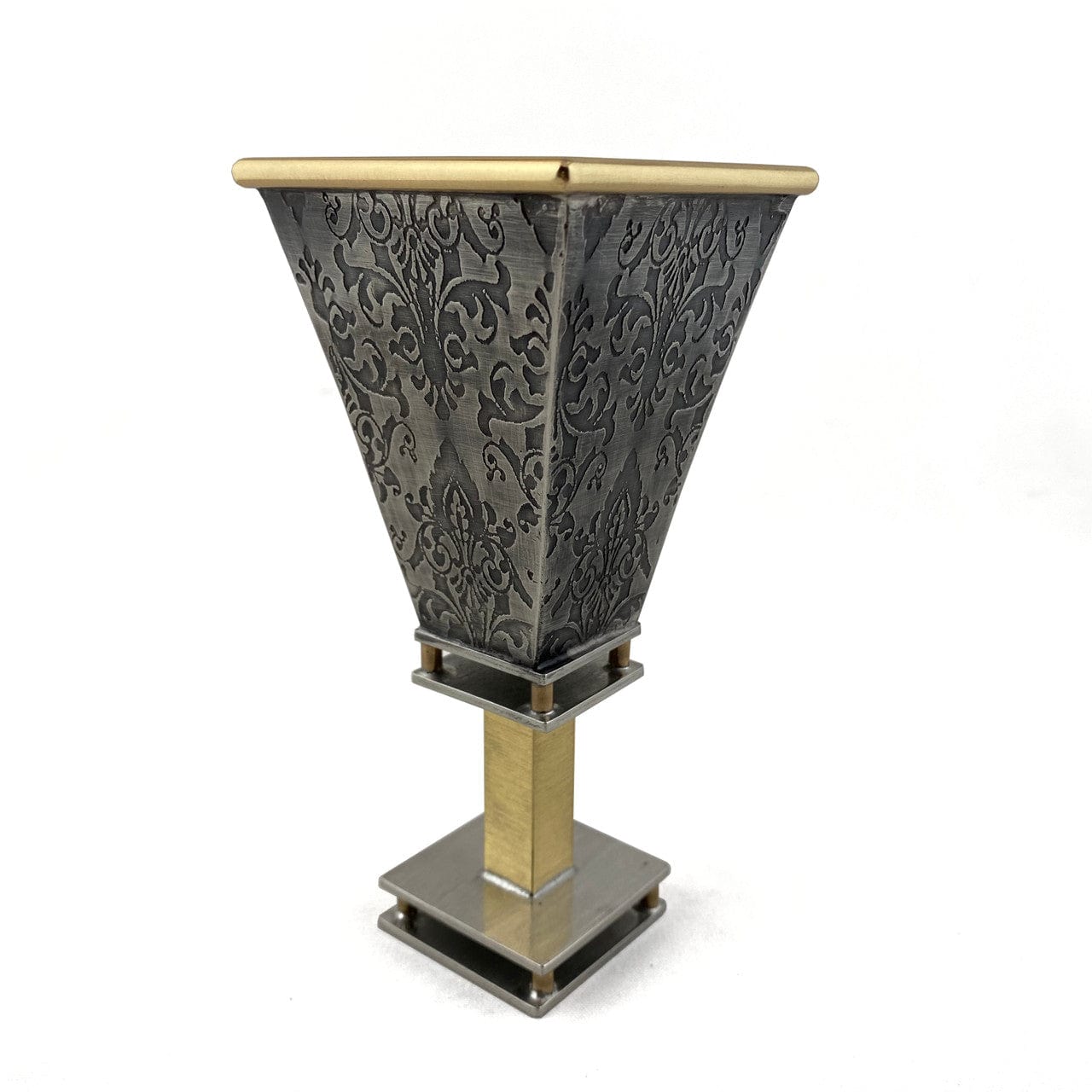 Joy Stember - Wedding Glass Keepsake Square Kiddush Cup by Joy Stember - (Choice of Pattern) - ModernTribe