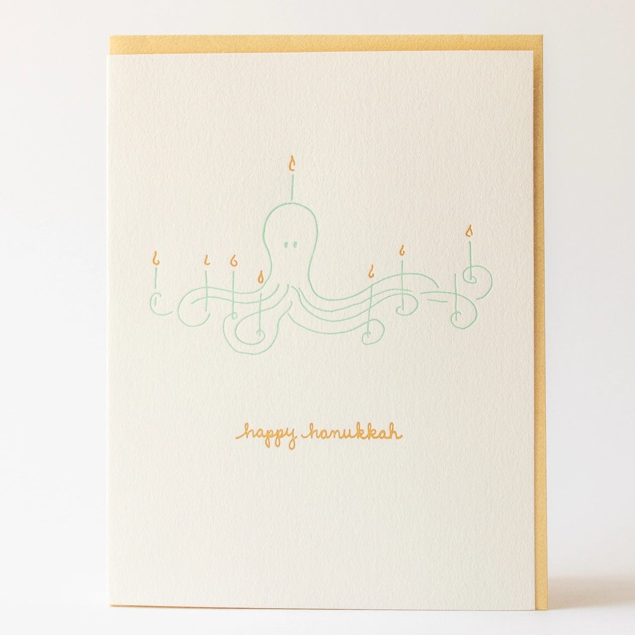 Albertine Press Cards Happy Hanukkah Octopus Cards, Pack of 6
