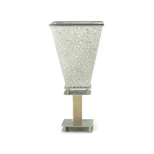 Wedding Glass Keepsake Square Kiddush Cup by Joy Stember - (Choice of Pattern)