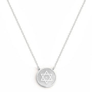 Miriam Merenfeld Jewelry Necklaces Sterling Silver / 15" Dalit Star of David Diamond Necklace by Miriam Merenfeld - (Gold-Plated or Sterling Silver)