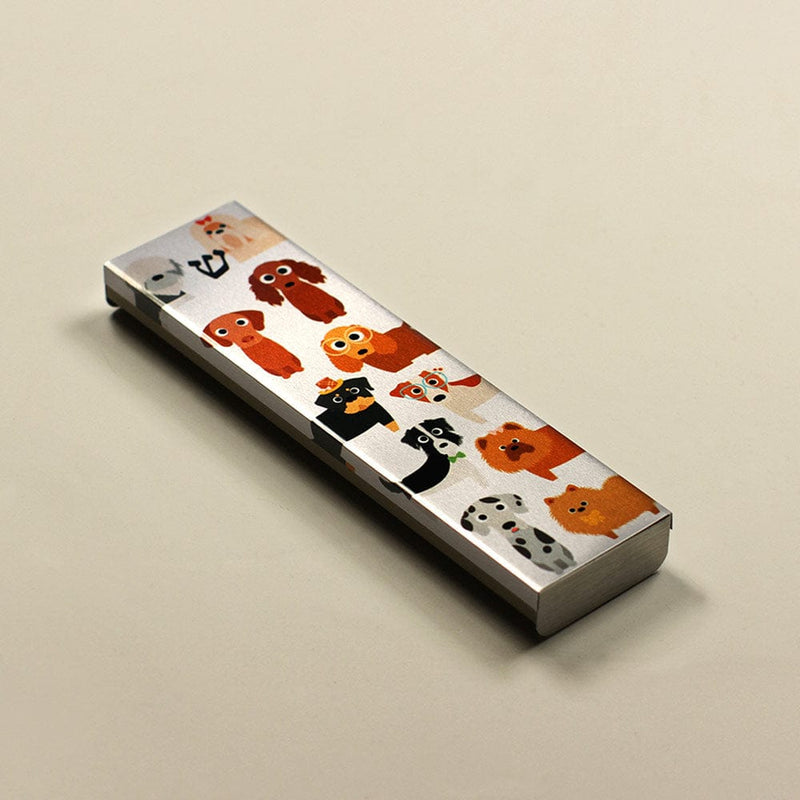 Israel Museum - Playful Pups Mezuzah by Israel Museum - ModernTribe