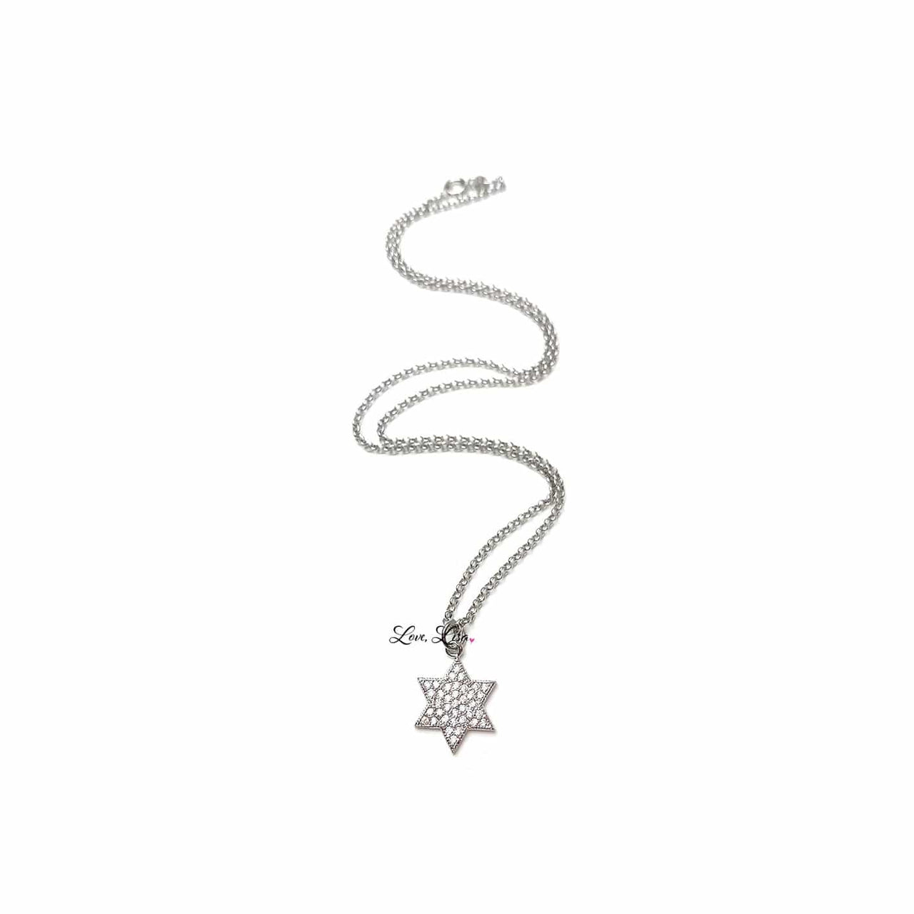 Love, Lisa - Amy Stunning Star of David Necklace - (Silver or Gold) - ModernTribe