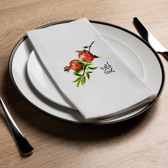 L'Shana Tova Pomegranate Napkins - Set of 16