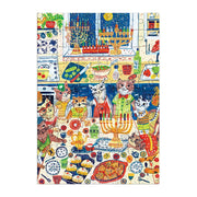 Chronicle Books Happy Hanukcats Greeting Card Puzzle