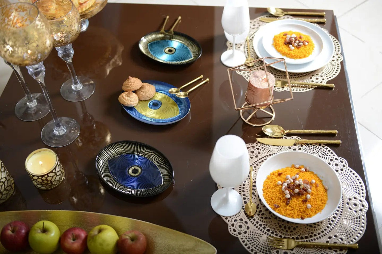 Aulica - Evil Eye Oval Dish - Dark Blue - ModernTribe