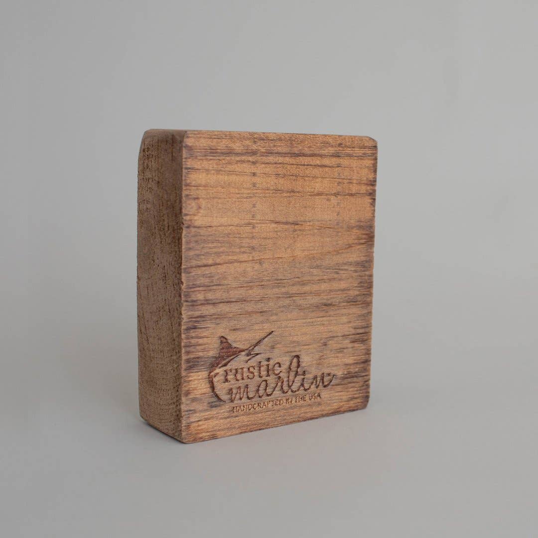 Rustic Marlin Decorations Dreidel Decorative Wooden Block