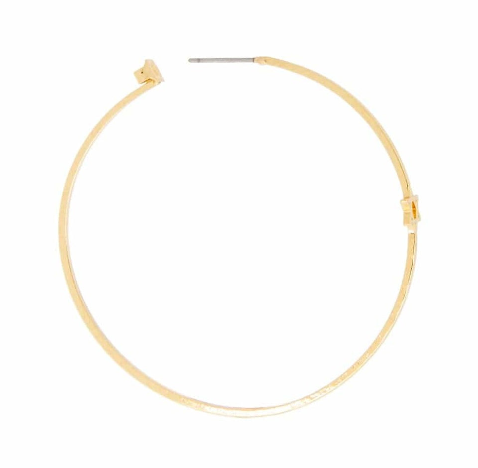 Marlyn Schiff Earrings Jill Star of David Thin Post Hoop Earrings by Marlyn Schiff