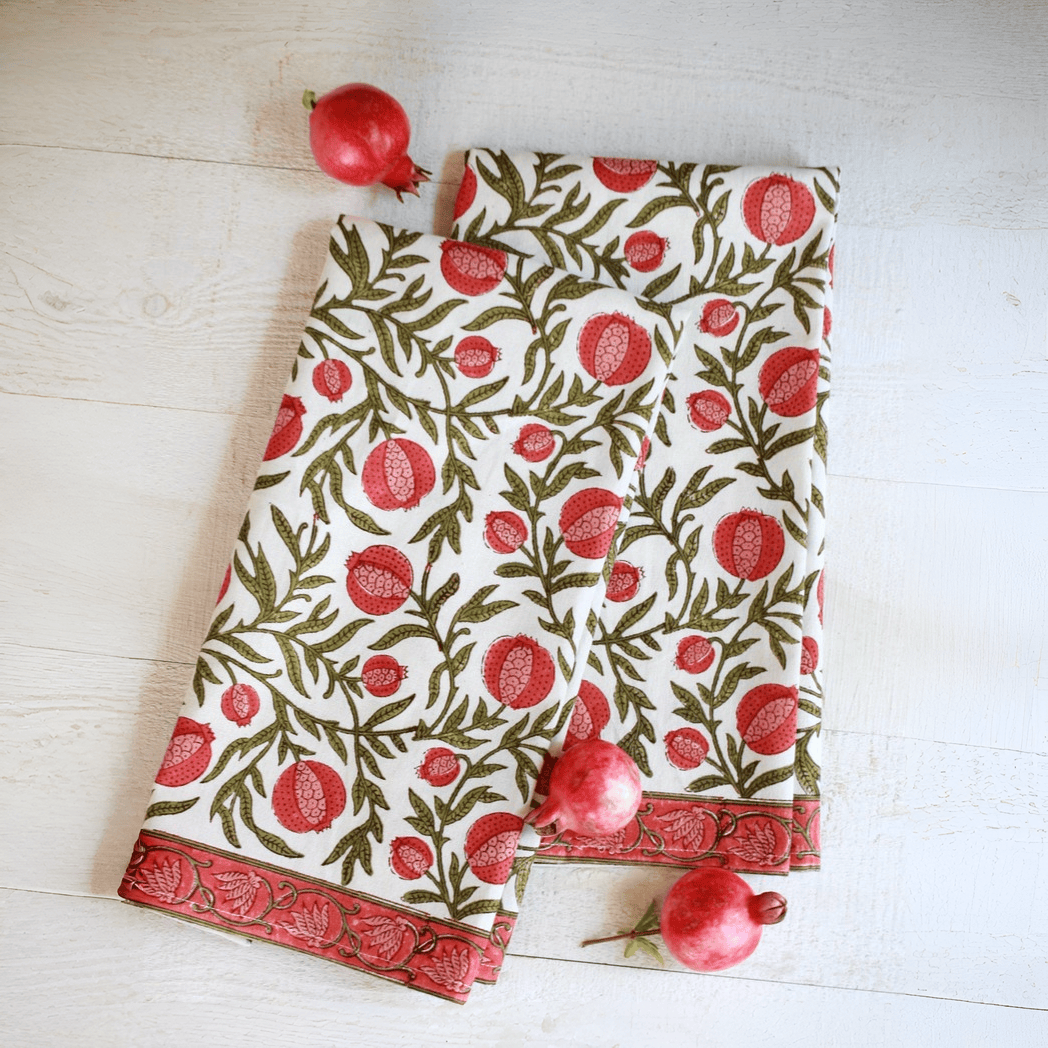 Kitchen Towel Pomegranate Red - Set of 2