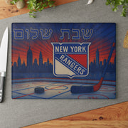 The Rabbi's Wife - Hockey Stained Glass Style Challah Board - (Choice of Team) - ModernTribe