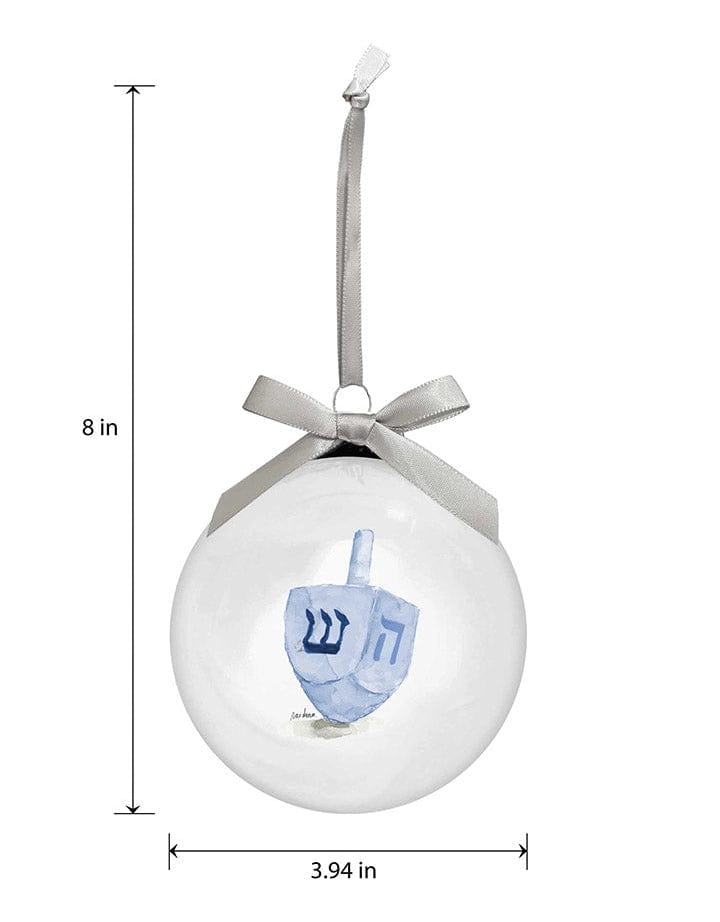 Rae Dunn - Dreidel, Dreidel, Dreidel Glass Ornaments - Set of 2 - ModernTribe