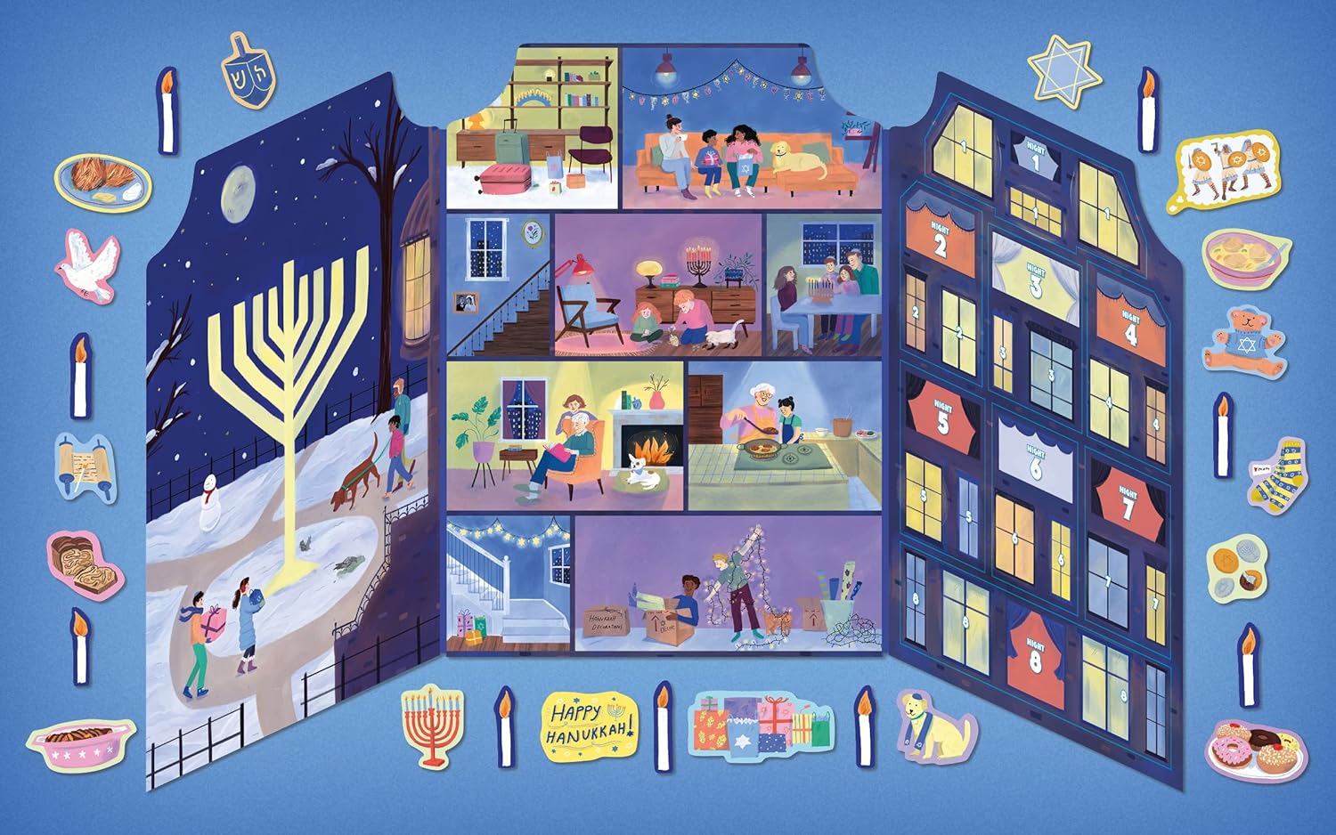 Macmillan Publishers Books Sticker Countdown: Hanukkah – Sticker Book