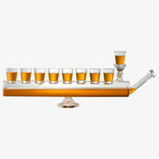 The Wine Savant / Khen Glassware Menorahs Hanukkah Menorah Decanter Set
