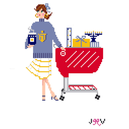 Hanukkah Target Needlepoint Canvas