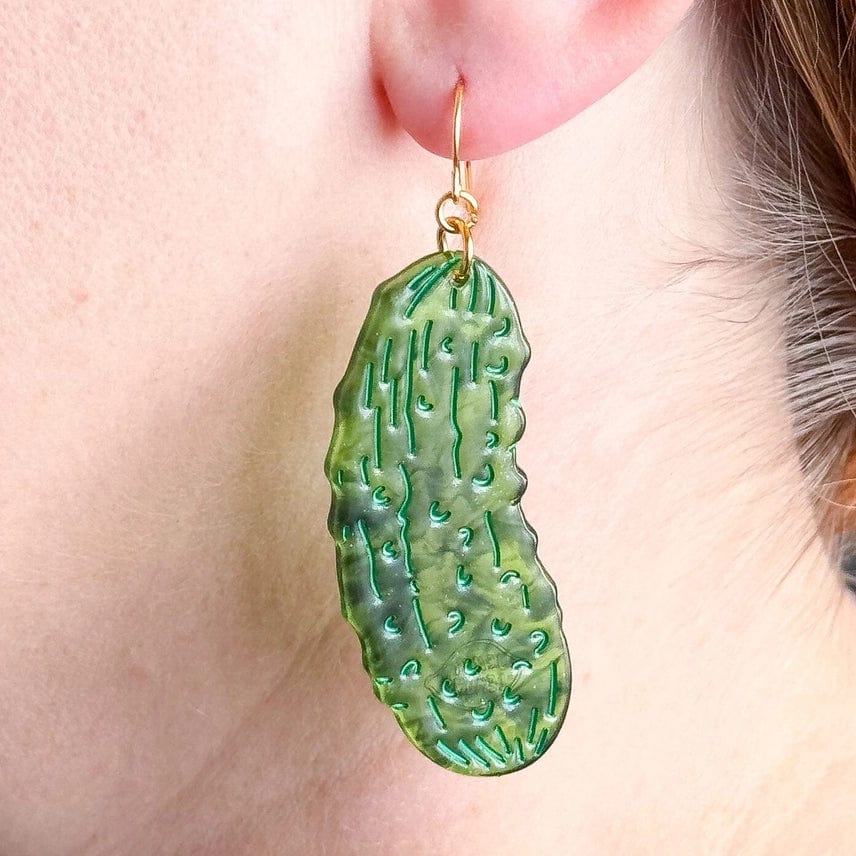 Jenny Lemons - Pickle Acetate Dangle Earrings - ModernTribe