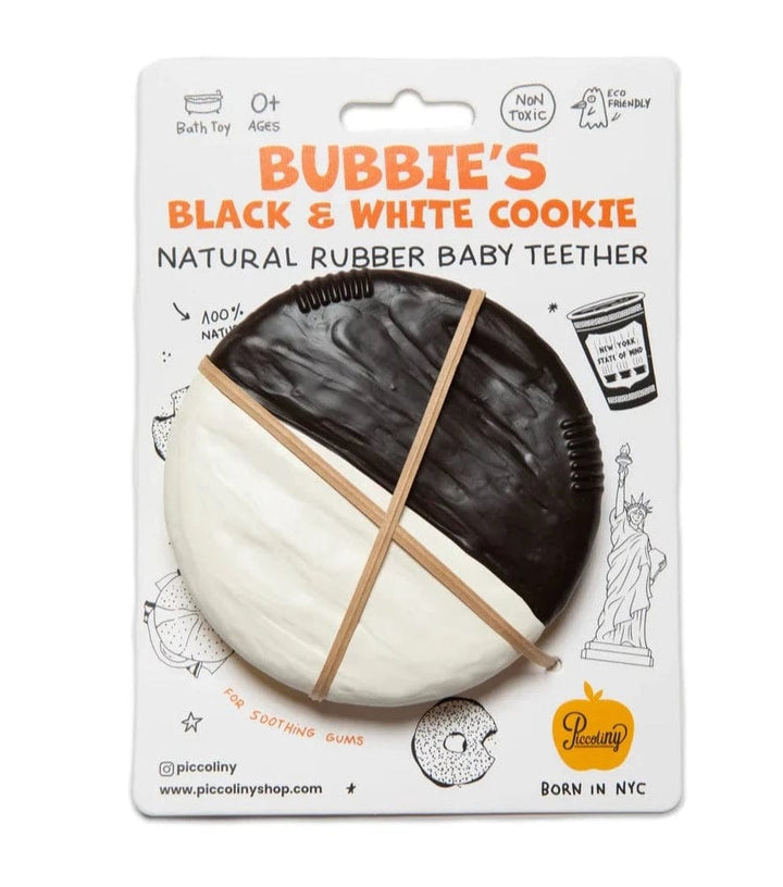Piccoliny Teethers Black and White Cookie Baby Teether