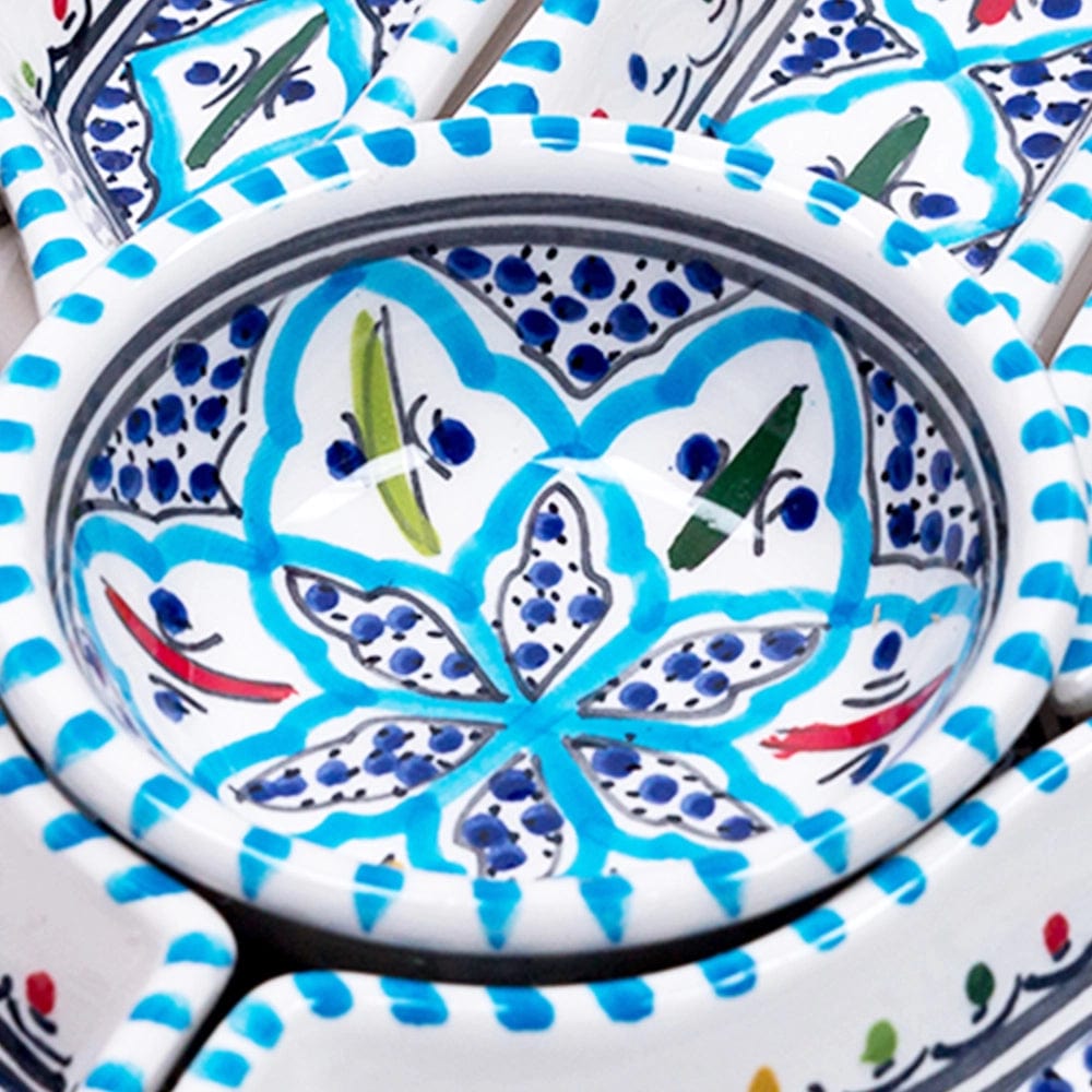Kamsah - Bohemian Turquoise Hamsa Dipping and Serving Set - ModernTribe