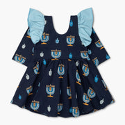 Monica + Andy Kids Dreidel Ruffle Dress (2T-8)