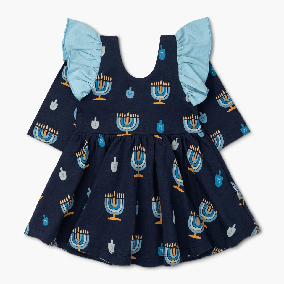 Monica + Andy - Kids Dreidel Ruffle Dress by Monica + Andy - (Sizes 2T - 12) - ModernTribe
