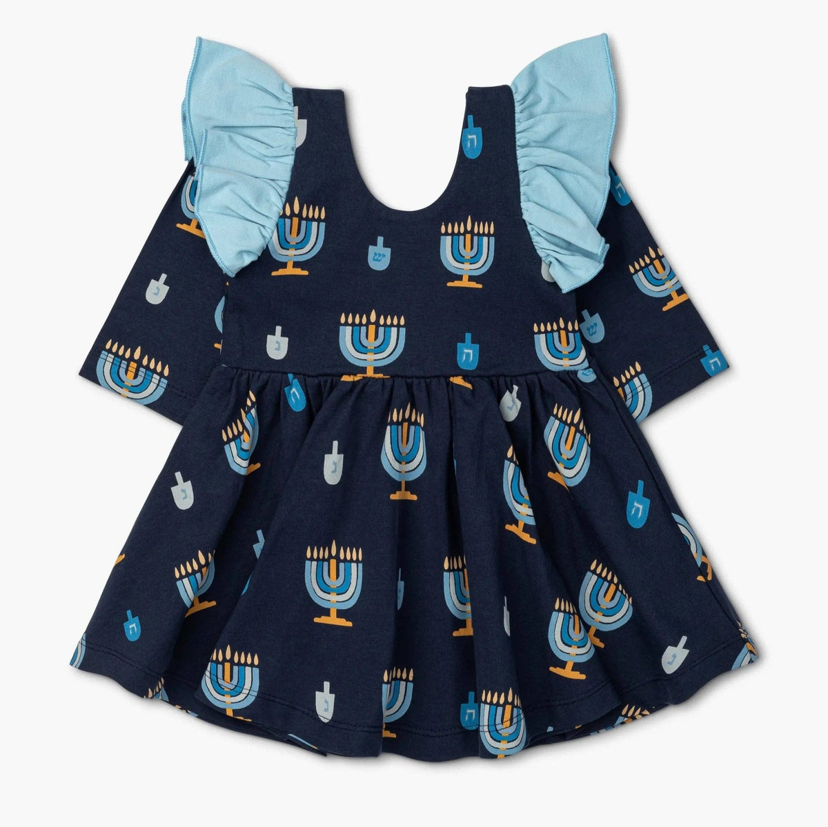 Monica + Andy - Baby Dreidel Ruffle Dress by Monica + Andy - (Sizes 0 - 24M) - ModernTribe