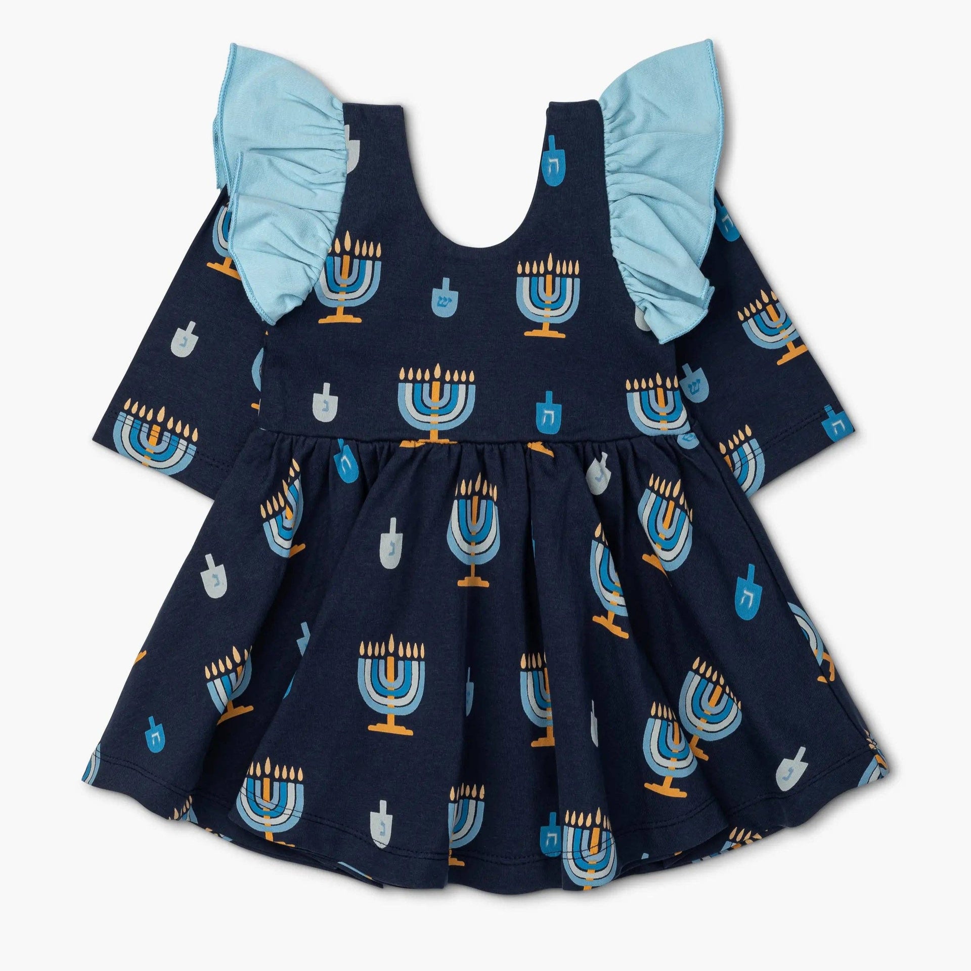 Monica + Andy Baby Dreidel Ruffle Dress - (0-24m)