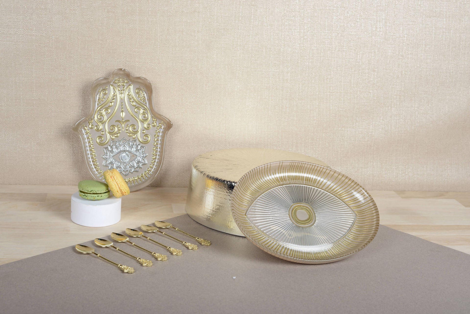 AULICA Serving Pieces Fatma Beige Bowl 21x17x3cm