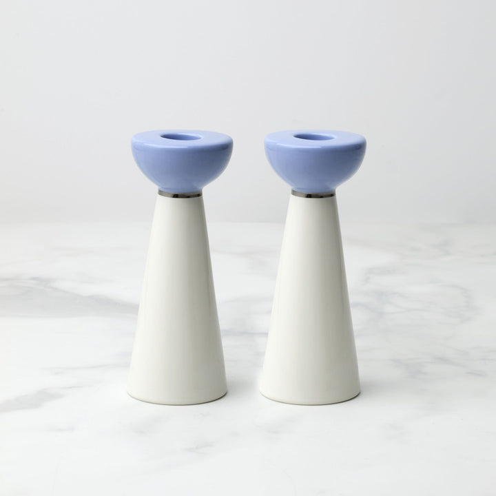 kate spade new york - Blue Oak Street Shabbat Candlesticks by kate spade new york - ModernTribe