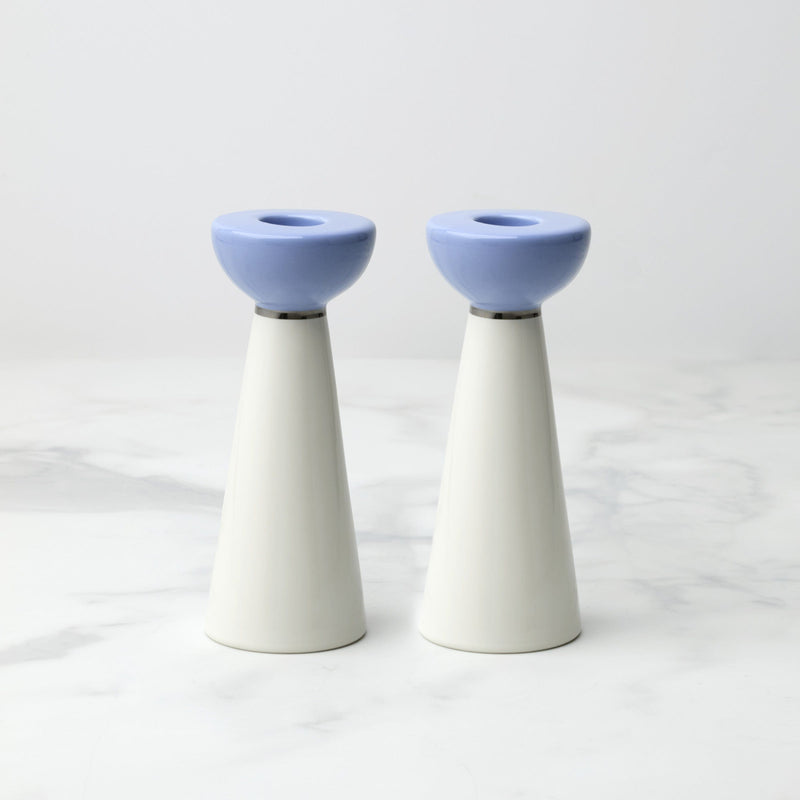 kate spade new york - Blue Oak Street Shabbat Candlesticks by kate spade new york - ModernTribe