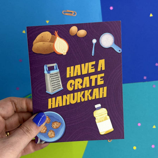 "Have a Grate Hanukkah" Latke Cards - Box of 6