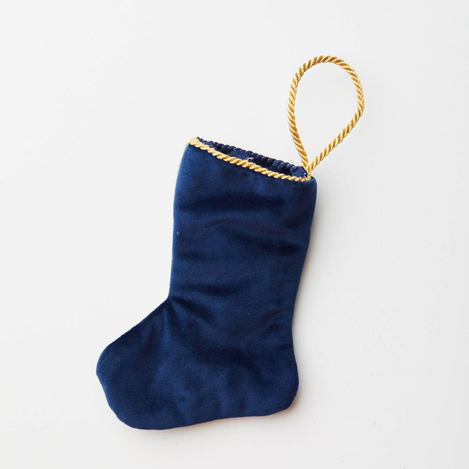 Bauble Stockings - Hand - Stitched Star of David Mini Stocking - ModernTribe
