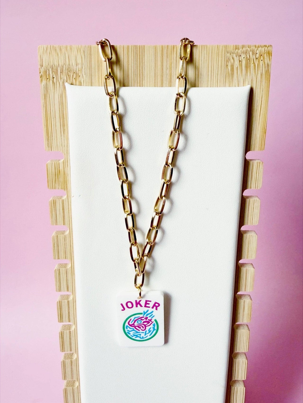 Sandy + Rizzo - Joker Pastel Mahjong Chain Necklace - ModernTribe