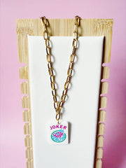 Sandy + Rizzo - Joker Pastel Mahjong Chain Necklace - ModernTribe