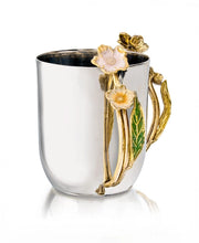 Godinger Washing Cups Hellebore Handle Floral Wash Cup