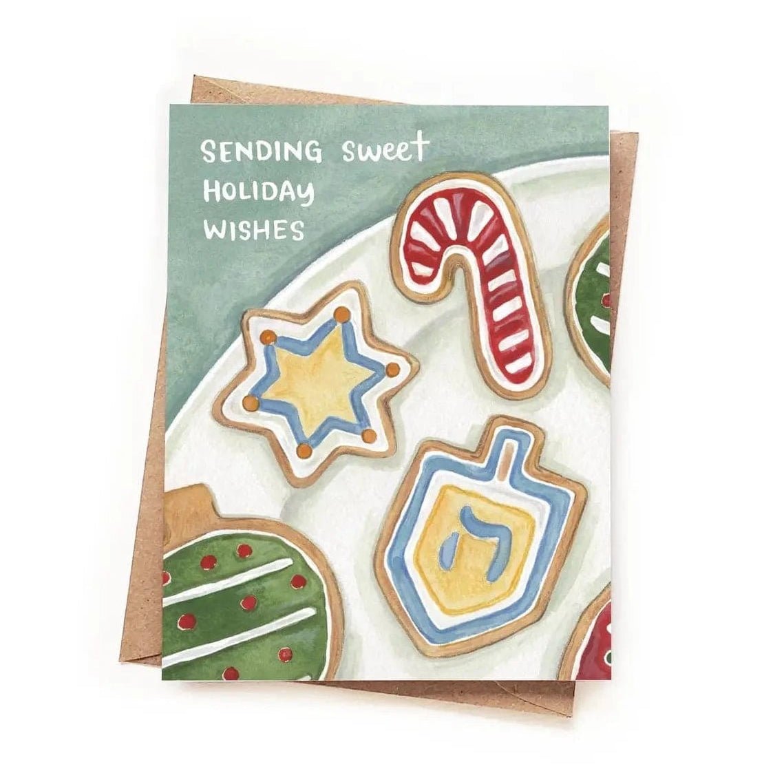 Sketchy Notions - Sweet Holiday Wishes Chrismukkah Cards, Pack of 6 - ModernTribe