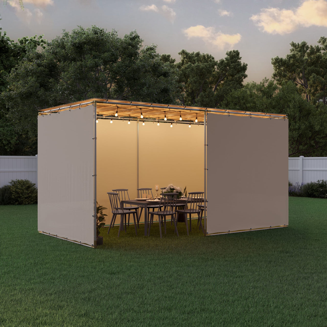 The Sukkah Project - Tubular Sukkah Kit by The Sukkah Project - Choice of Material and Size - ModernTribe