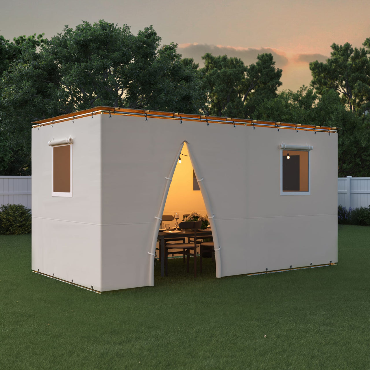 The Sukkah Project - Tubular Sukkah Kit by The Sukkah Project - Choice of Material and Size - ModernTribe