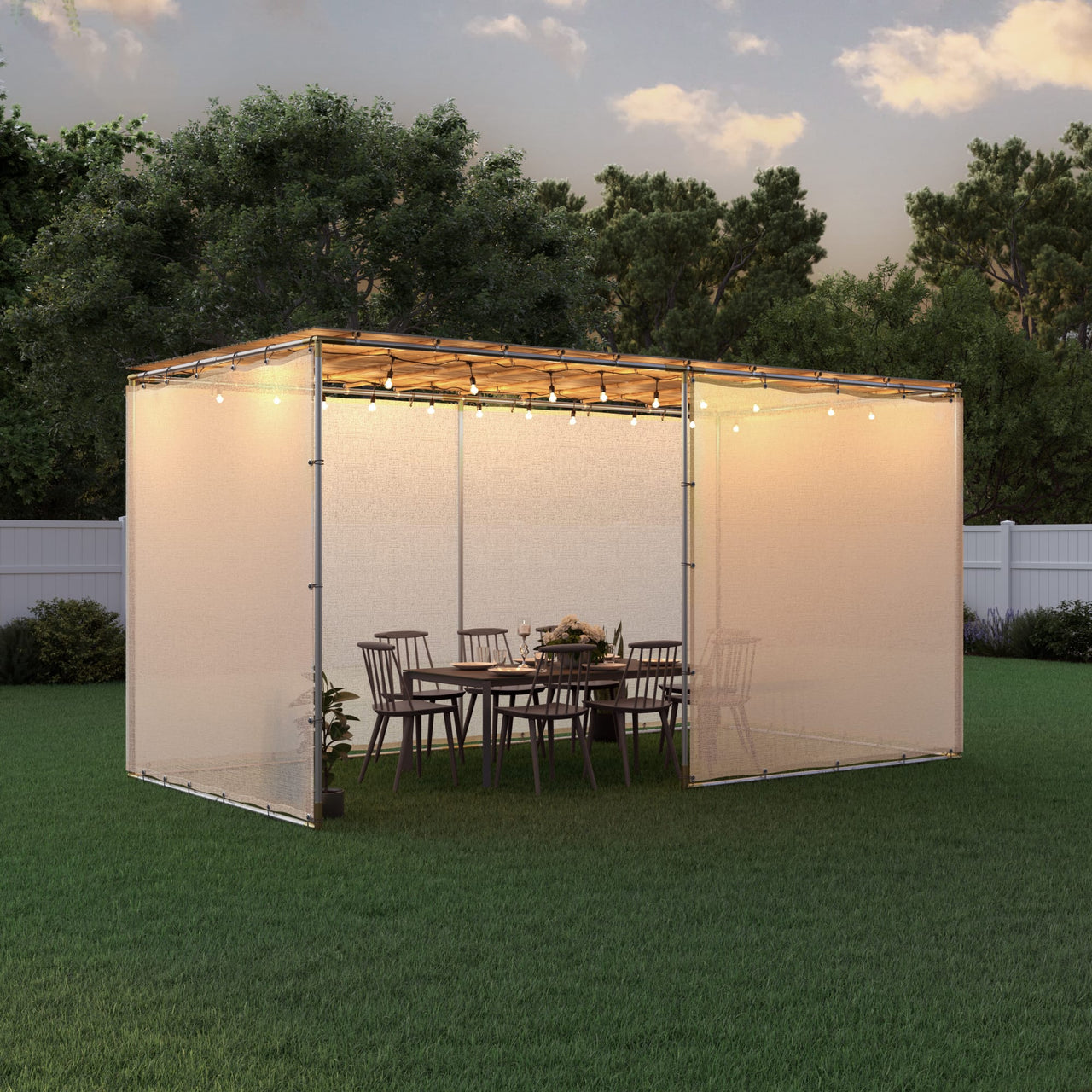 The Sukkah Project - Tubular Sukkah Kit by The Sukkah Project - Choice of Material and Size - ModernTribe