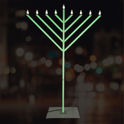 Menorah.net - Super LUX Double-Sided Menorah - 9' - ModernTribe