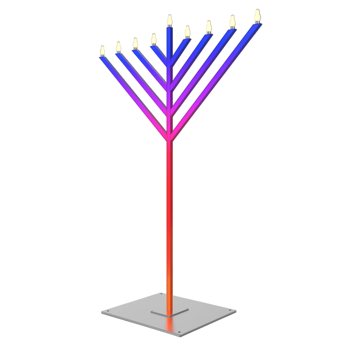 Menorah.net - Super LUX Double-Sided Menorah - 9' - ModernTribe