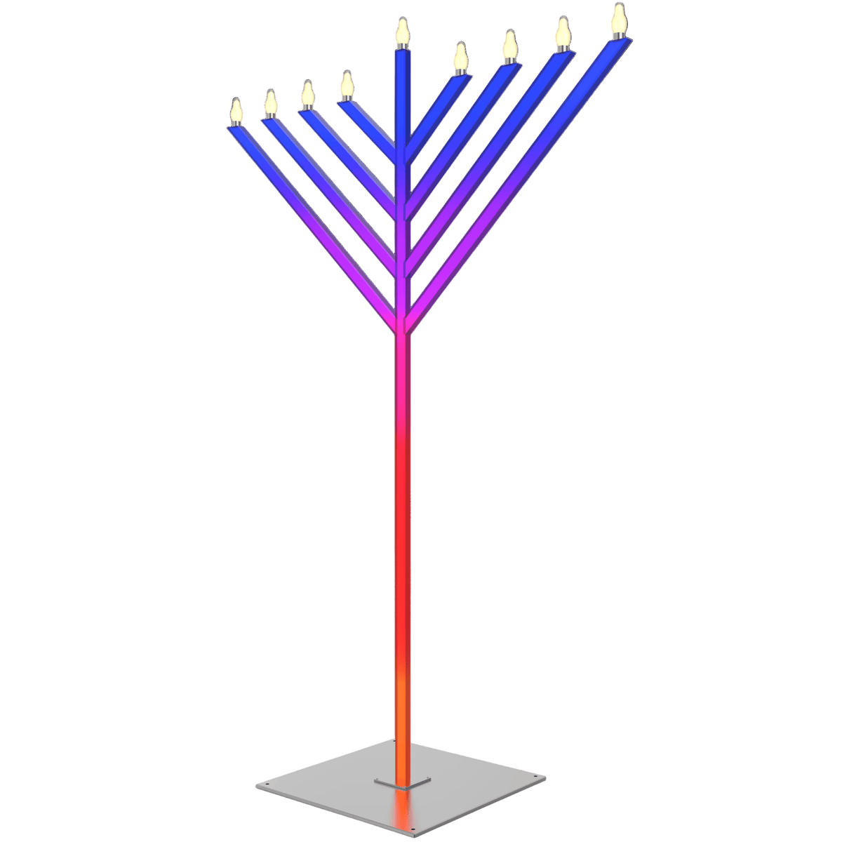 Menorah.net - Super LUX Double-Sided Menorah - 12' - ModernTribe