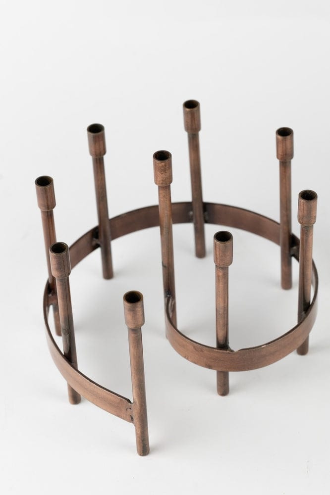 Ten Thousand Villages - Iron Spiral Menorah - ModernTribe