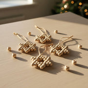 Handmade By Uruba - Handmade Wooden Bead Star of David Ornament - ModernTribe