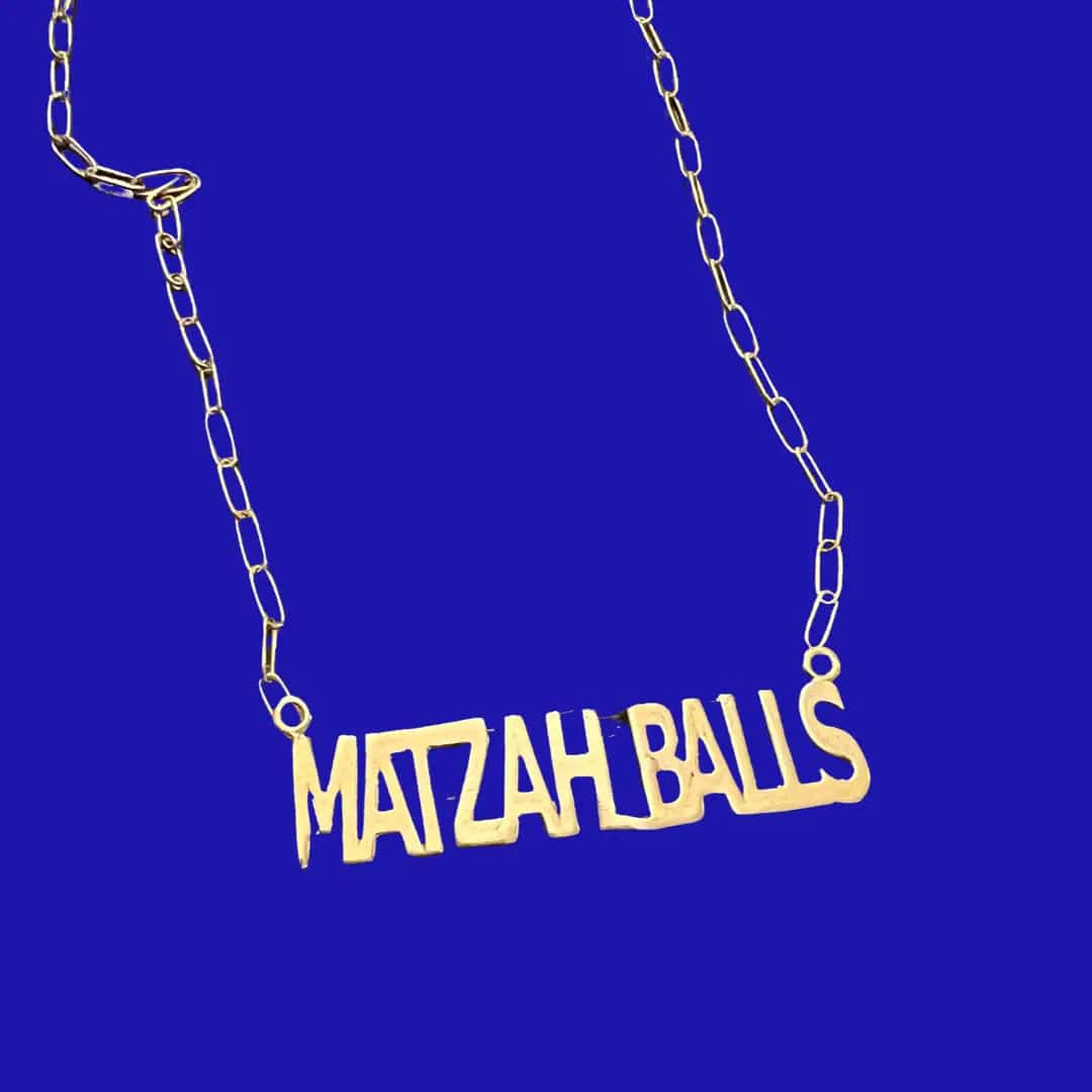 Dear Elaan Necklaces Matzah Balls Necklace