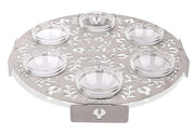 Dorit Judaica Seder Plates Pomegranate Crystals Seder Plate