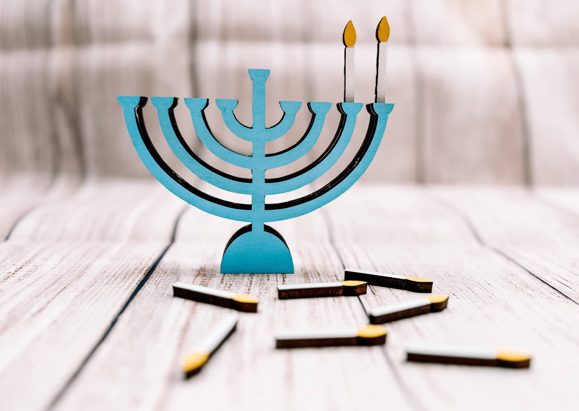 Hudson Valley Makers Co. Crafts Mini Menorah Craft for Kids