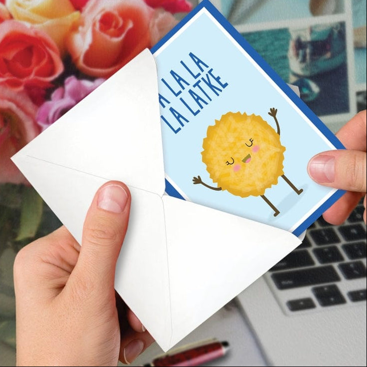 NobleWorks - Fa La La La Latke Cards, Pack of 12 - ModernTribe