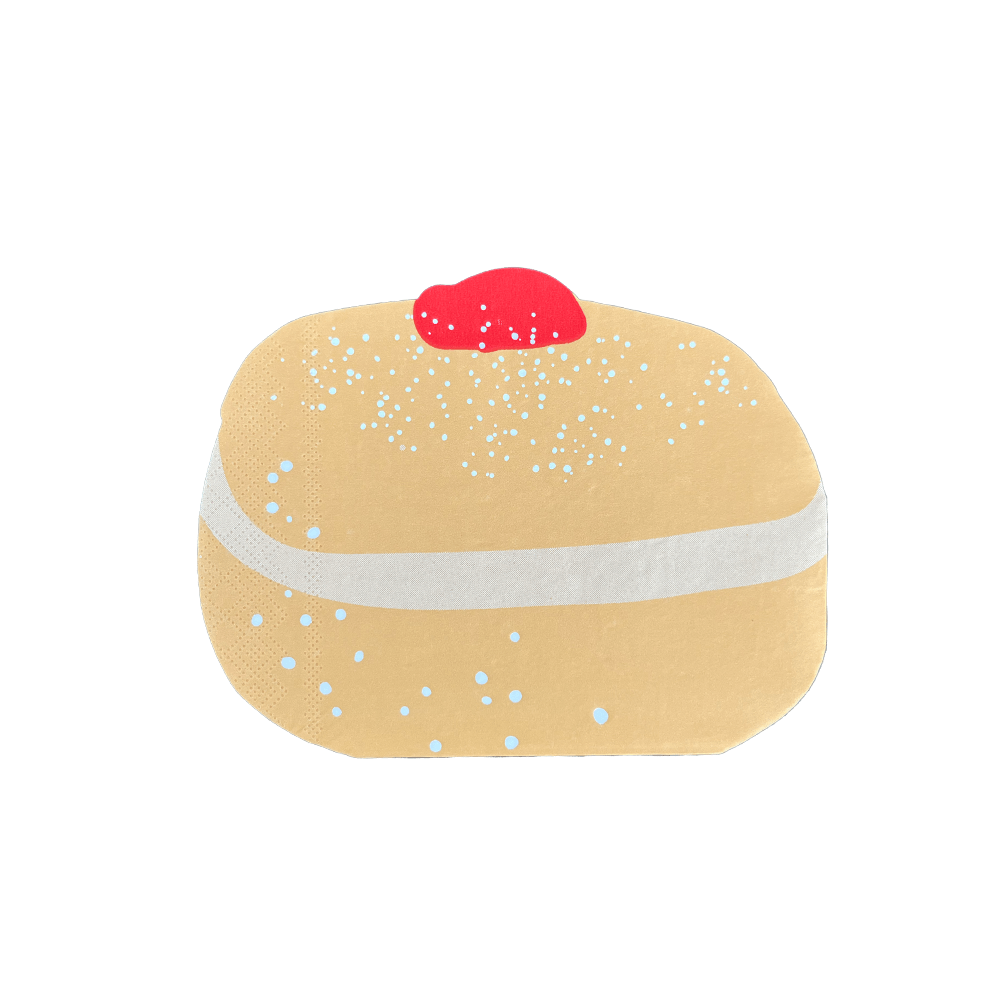 Jollity Napkins Sufganiyah Large Napkins - Pack of 16