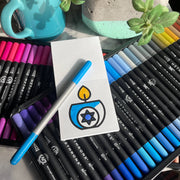 A Brighter Year Crafts Happy Hanukkah Easy Tear Coloring Book
