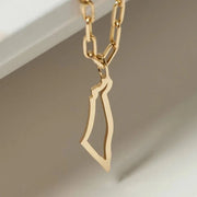 HOTCROWN - Israel Frame Necklace - 14k Yellow, Rose or White Gold - ModernTribe
