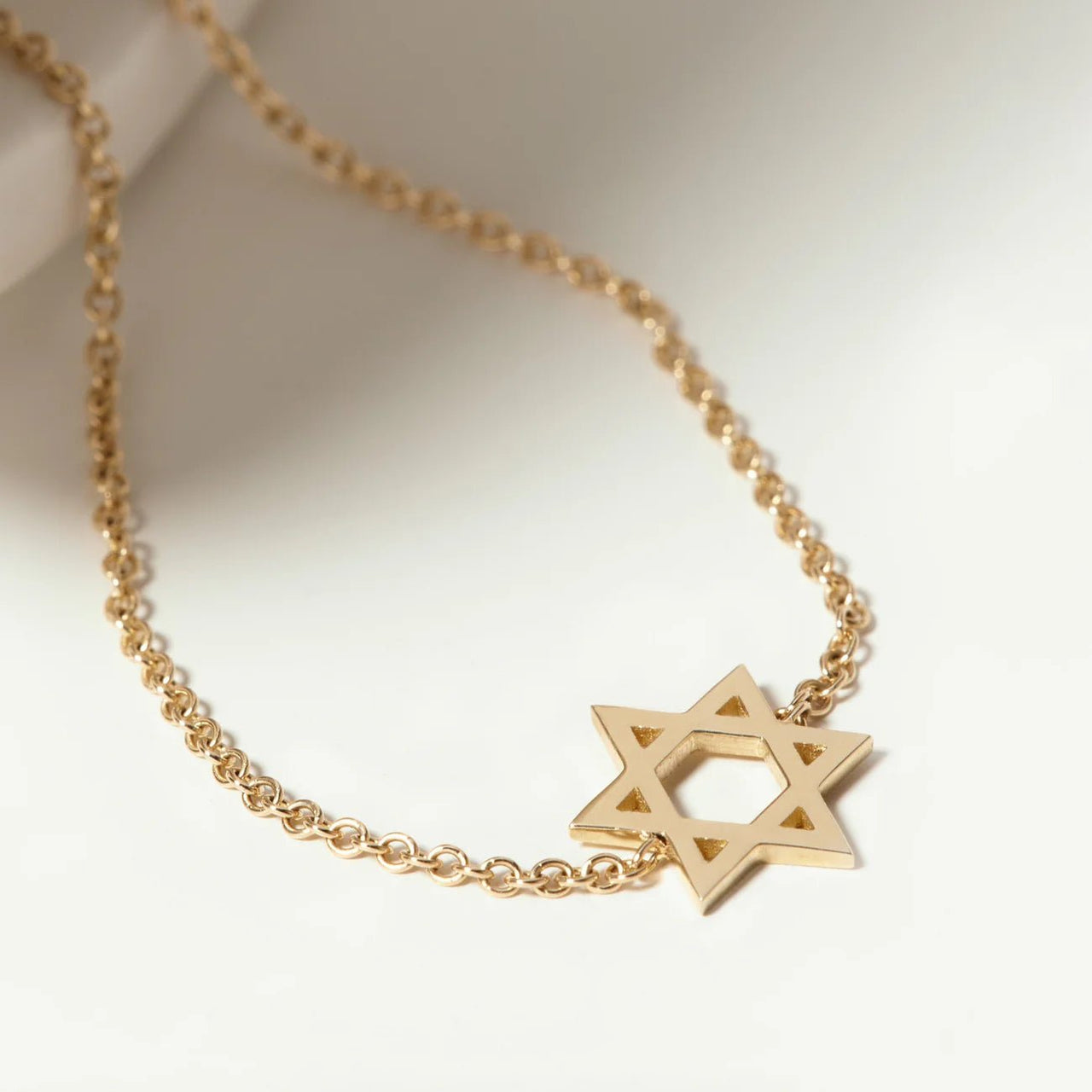 HOTCROWN - Classic Star of David Bracelet - 14k Yellow, Rose or White Gold - ModernTribe